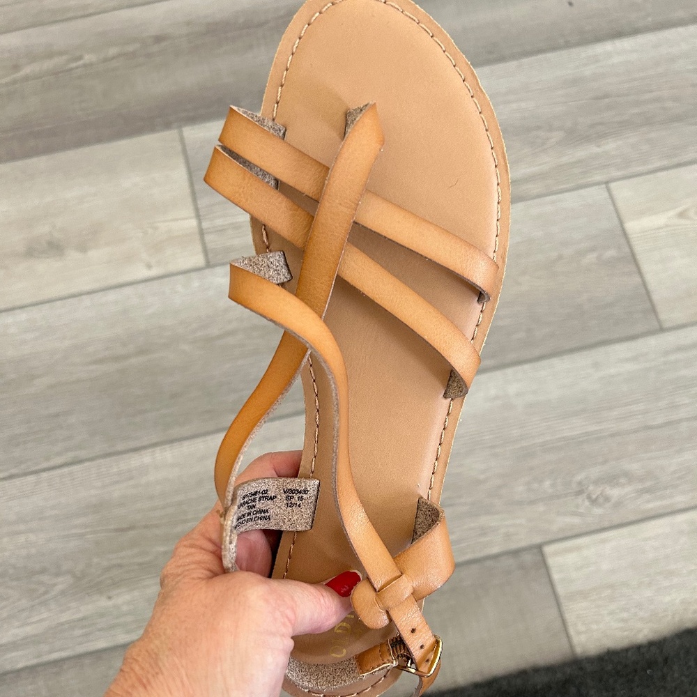 New Old Navy Tan Huarache Strap Sandal